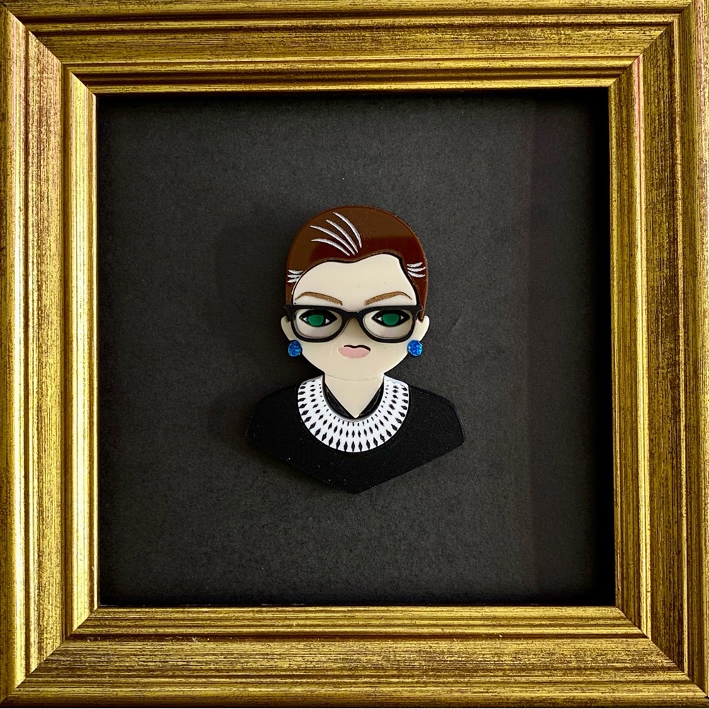 Notorious RBG plexi brooch - from Sample Sale